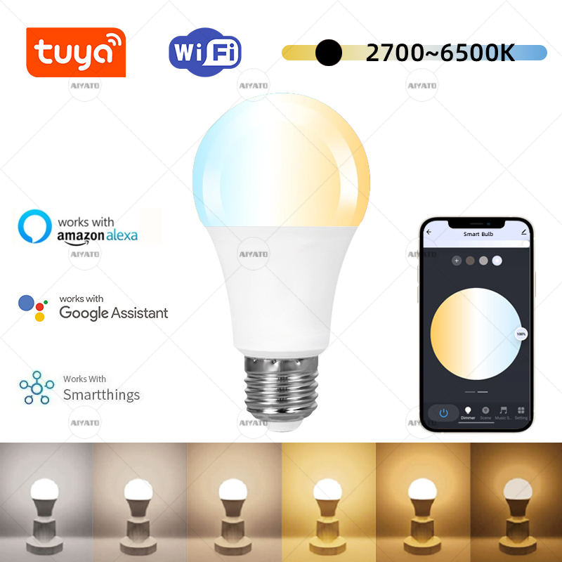 Alexa Compatible Bulb - Tuya WIFI LED Smart Light Bulbs