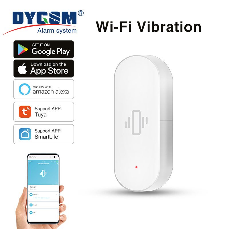 Smart Home Yale - Tuya WiFi Vibration Sensor, Sensitive Detection,