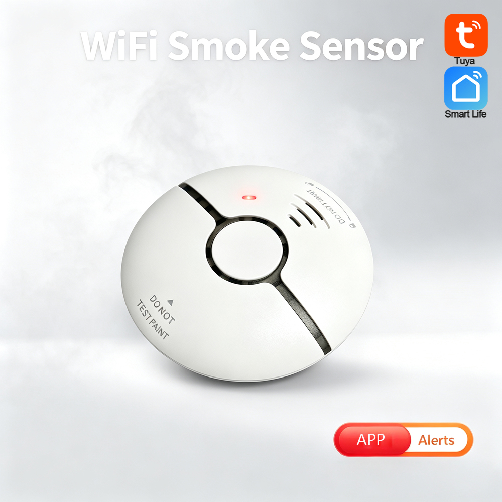 Smart Home Notifications - Home Security Fire Alarm 2.4G WiFi