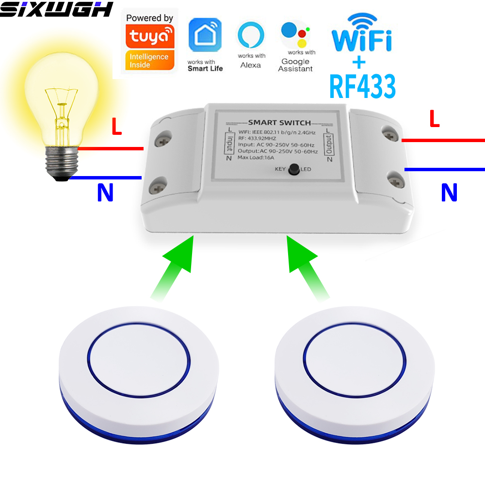 Smart Home Yale - 16A WiFi Tuya Smart Switch Wireless