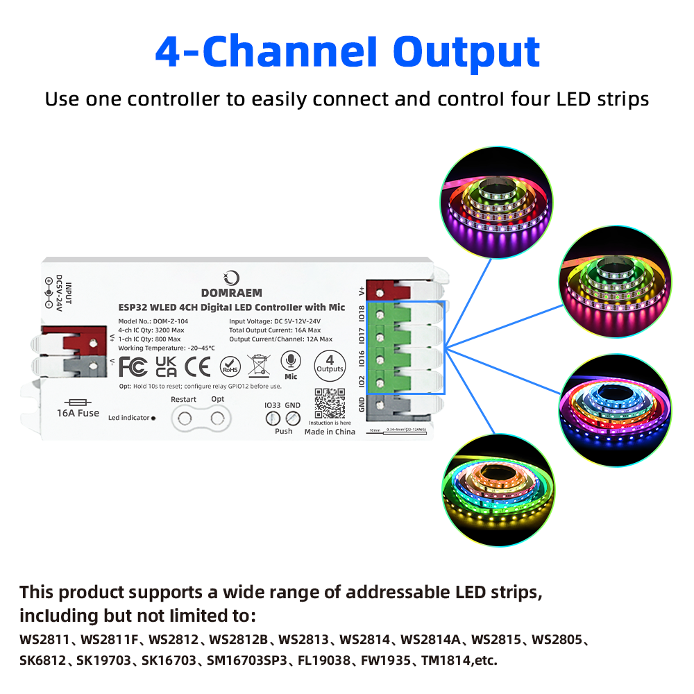 DOMRAEM ESP32 WLED Controller  - Alexa Compatible Bulb ulasan dan harga