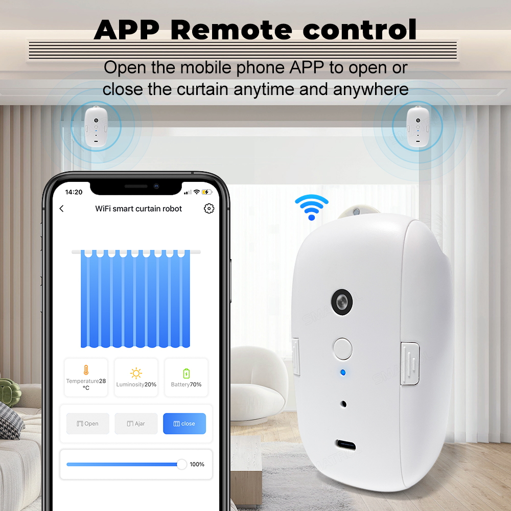 Tuya Smart Curtain Motor Bt Vo - Curtain Motor ulasan dan harga