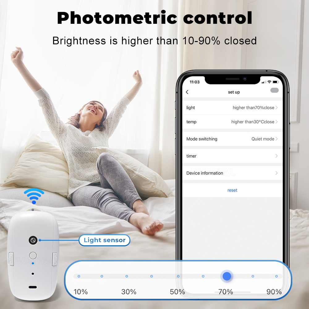 Tuya Smart Curtain Motor Bt Vo - Curtain Motor ulasan dan harga