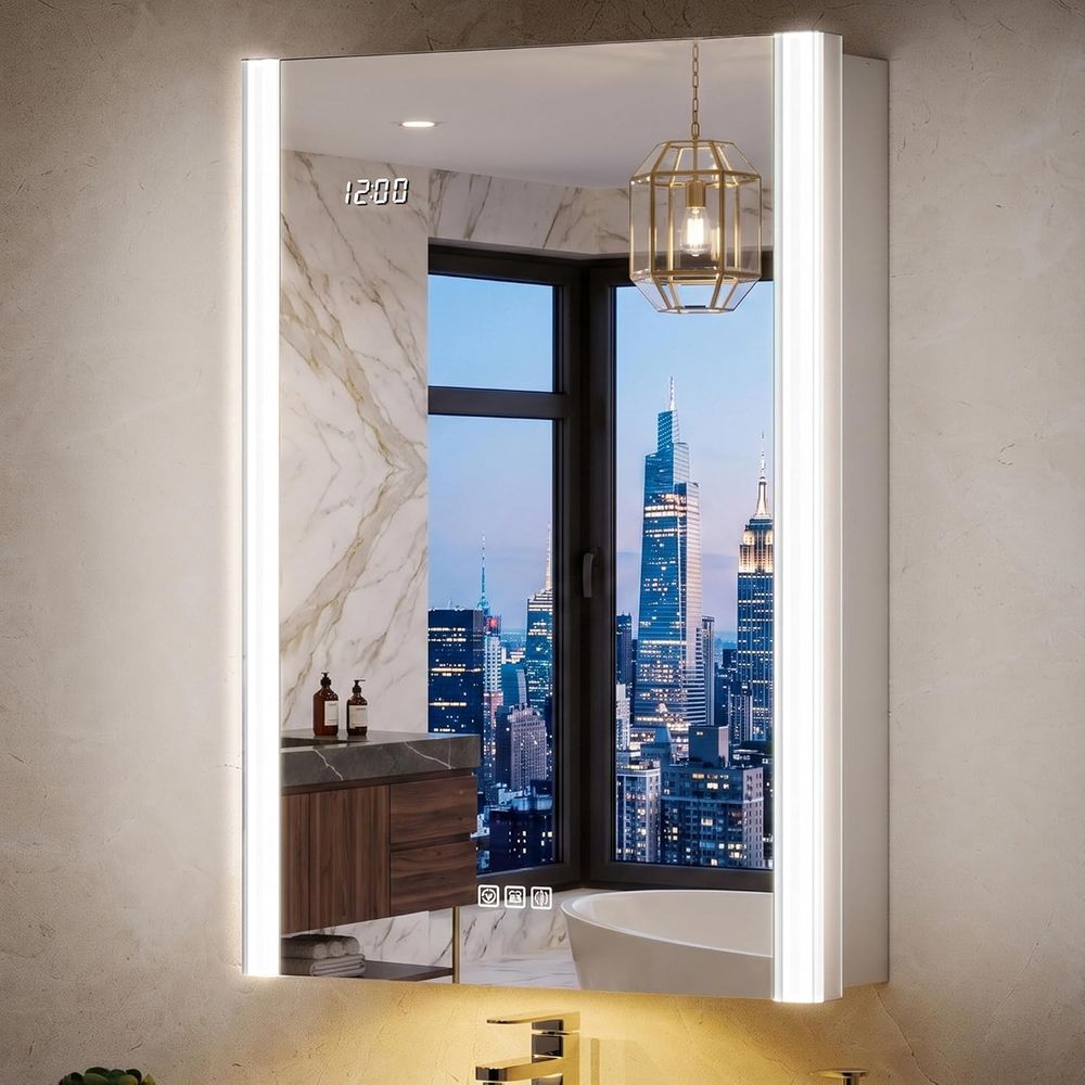 20x32 Lighted Medicine Cabinet - Smart Home Living ulasan dan harga