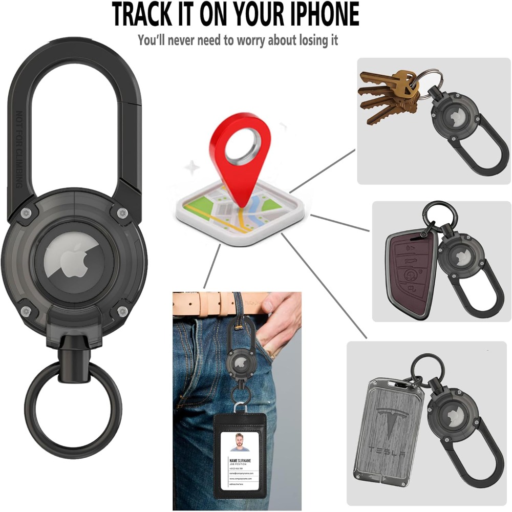 For AirTag Holder Keychain,All - Smart Home Hub Matter ulasan dan harga