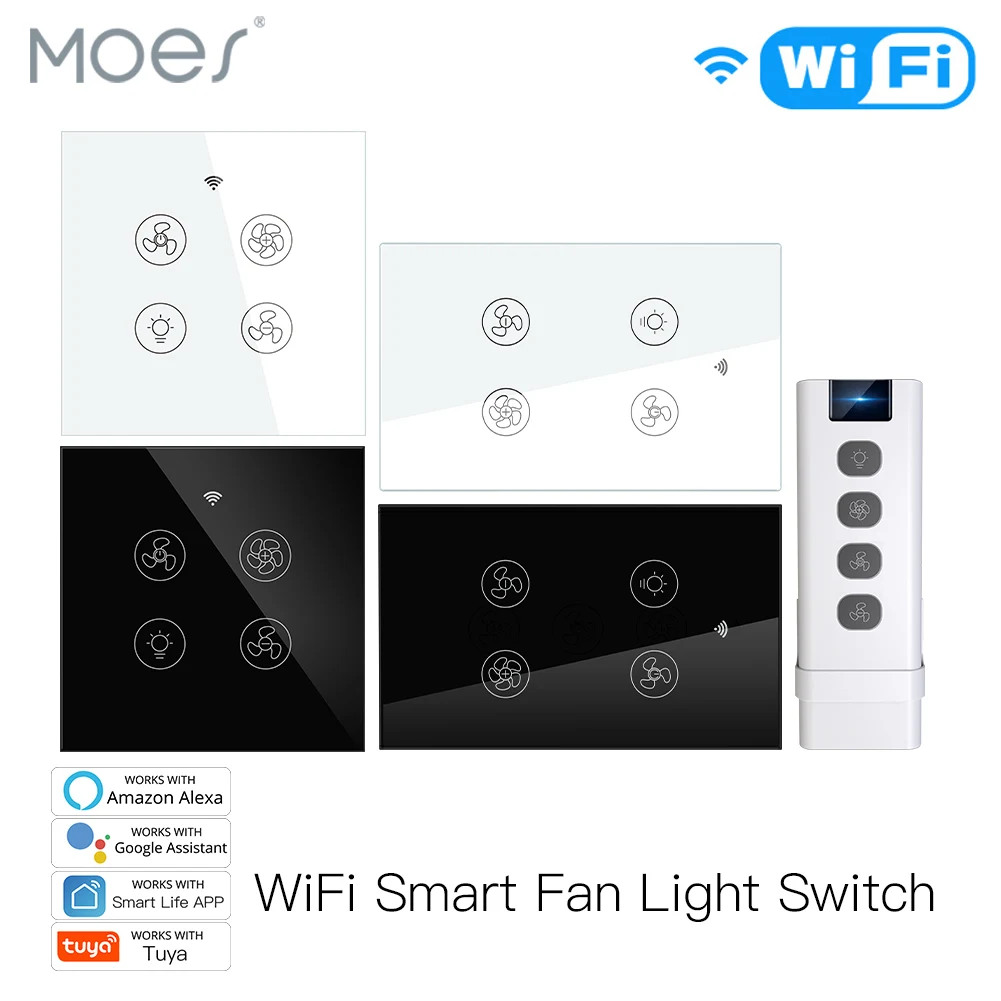 New WiFi RF Smart Ceiling Fan  - Smart Home Ventilation ulasan dan harga