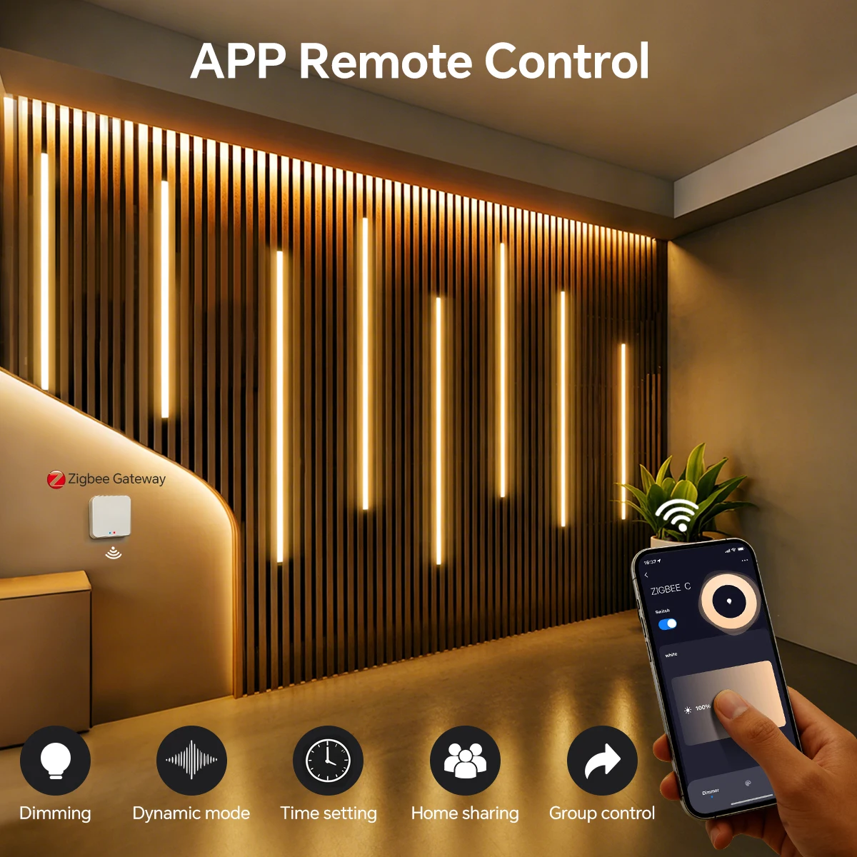 Zigbee Smart Neon COB LED Stri - Smart Home Youtube ulasan dan harga
