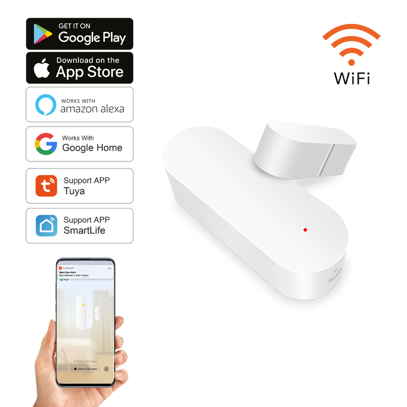 Tuya Smart WiFi Door Sensor Sm - Smart Home Notifications ulasan dan harga