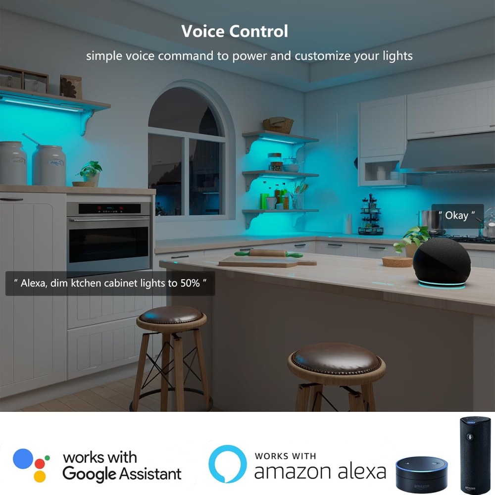DC12V RGB Color Under Cabinet  - Alexa Compatible Bulb ulasan dan harga
