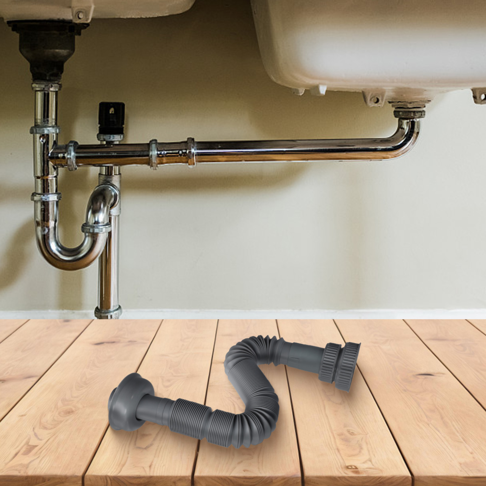 Kitchen Sink Drain Pipe Expand - Smart Home Kitchen ulasan dan harga