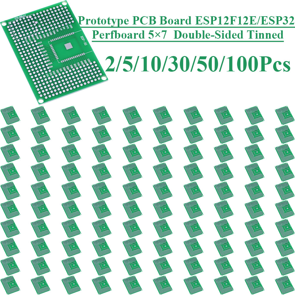 2~100Pcs 5X7 Double Sided Tin  - Smart Home Esp8266 ulasan dan harga
