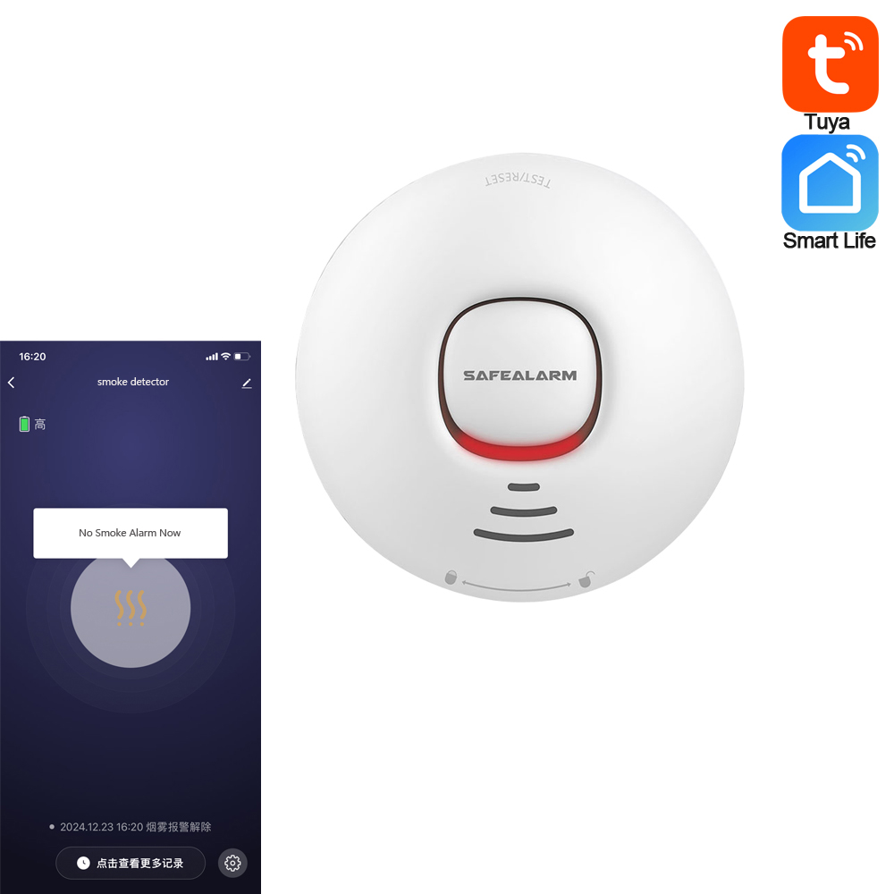 1Pcs Fire Alarm Smoke Detector - Smart Home Notifications ulasan dan harga