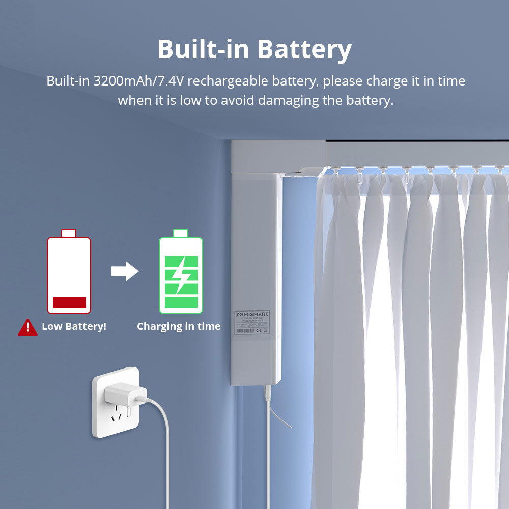 Zemismart Tuya Zigbee Recharge - Curtain Motor ulasan dan harga