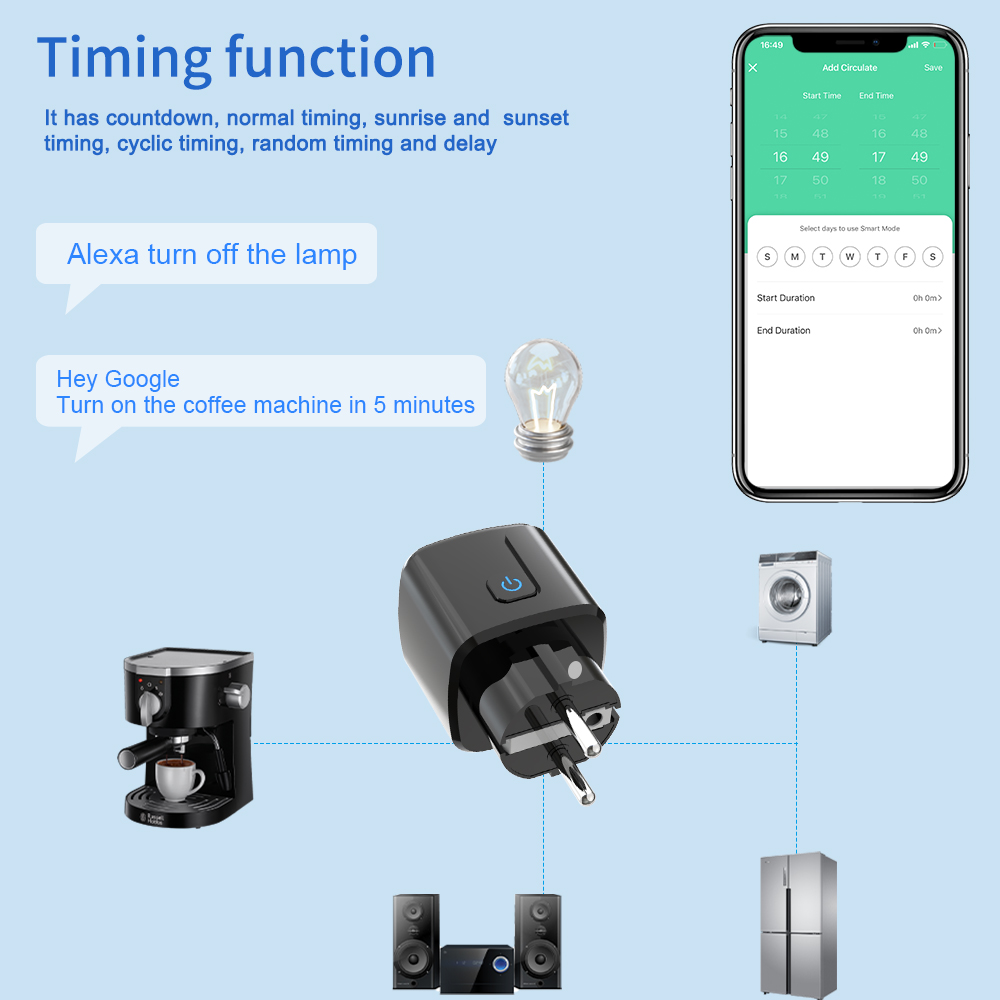 Tuya Smart Socket WiFi Remote  - Smart Home Yale ulasan dan harga