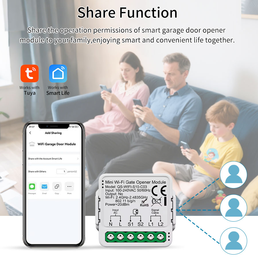 Tuya Smart WiFi or Zigbee Gara - Smart Home Yale ulasan dan harga