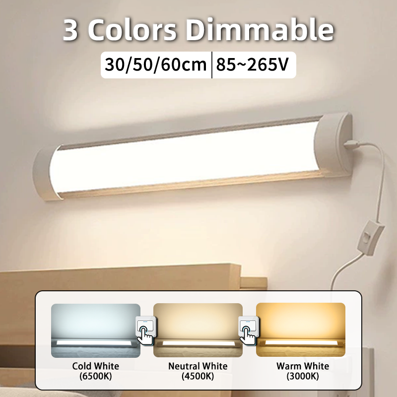 3 Colors Dimmable Led Tube Lig - Smart Home Kitchen ulasan dan harga