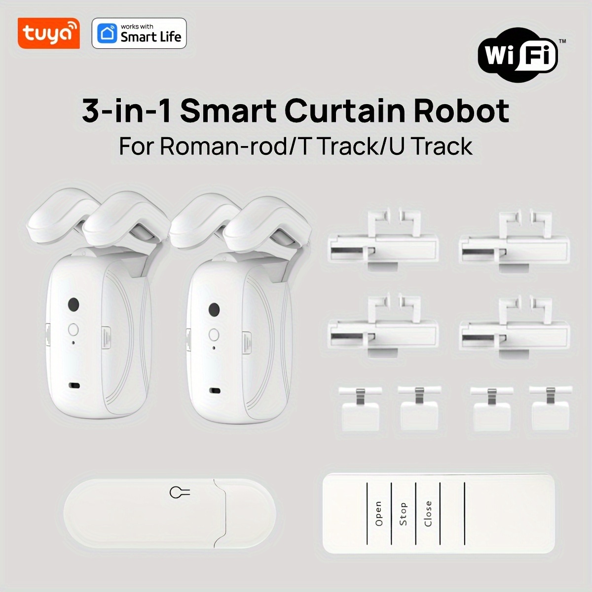 1/2PCS Tuya Smart WiFi Curtain - Smart Home Hub Matter ulasan dan harga