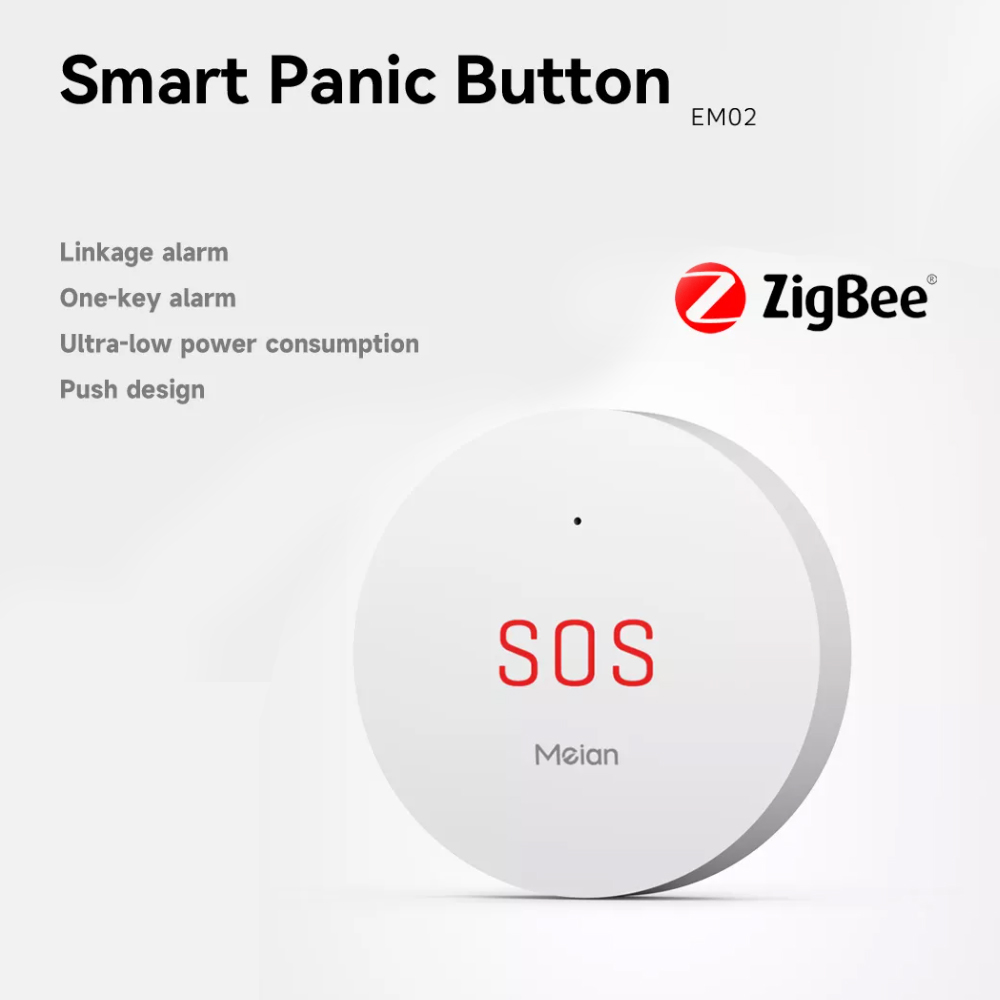 Meian Zigbee Tuya SOS Emergenc - Smart Home Living ulasan dan harga