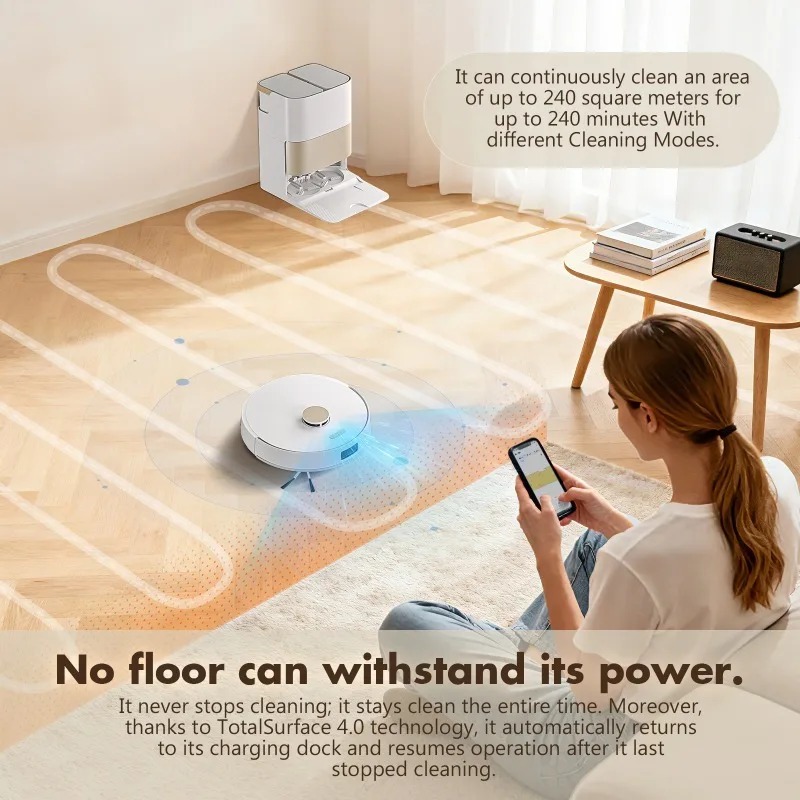 Robotic Vacuum Cleaner, Wet Dr - Smart Home Remote ulasan dan harga