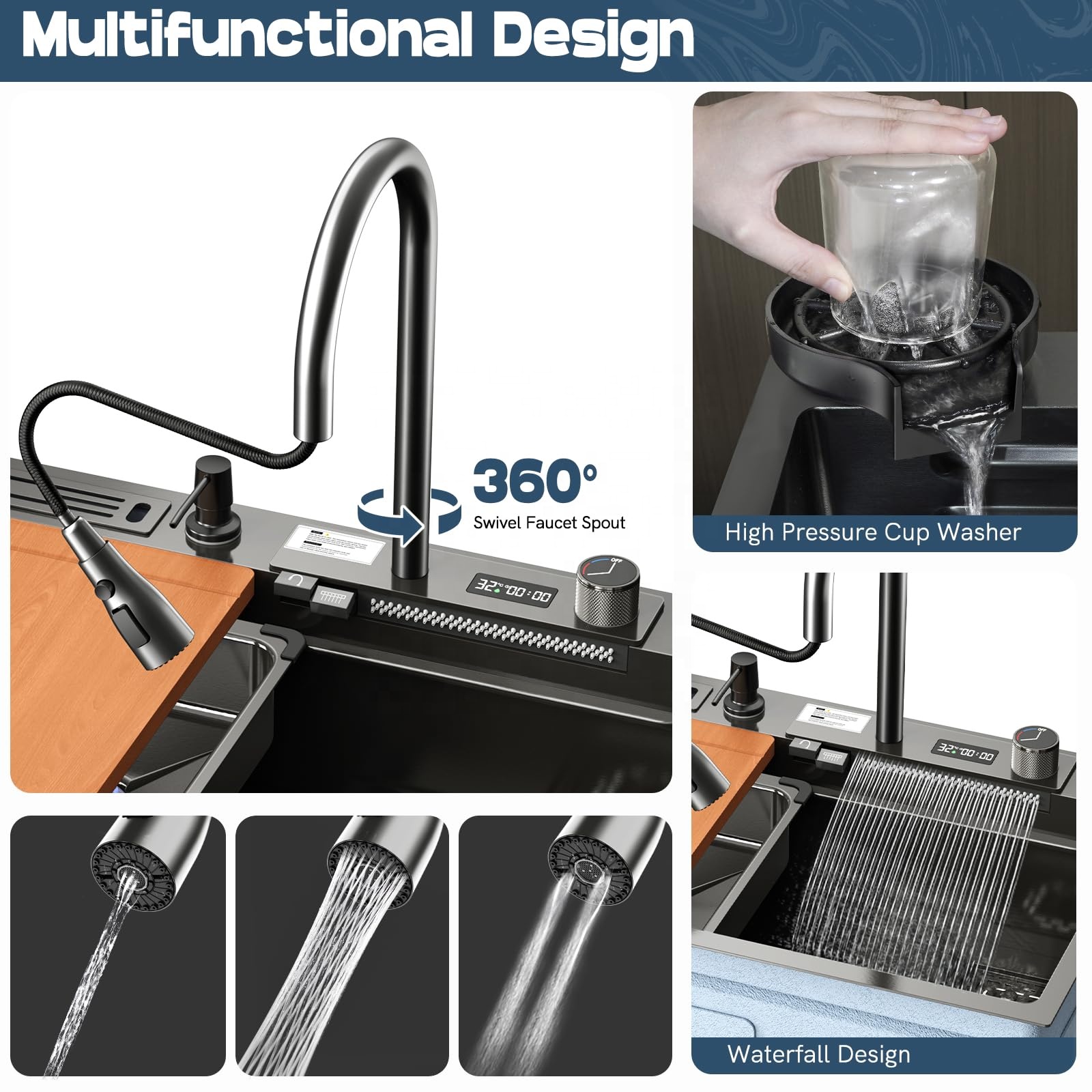 Modern Smart Stainless Steel N - Smart Home Kitchen ulasan dan harga