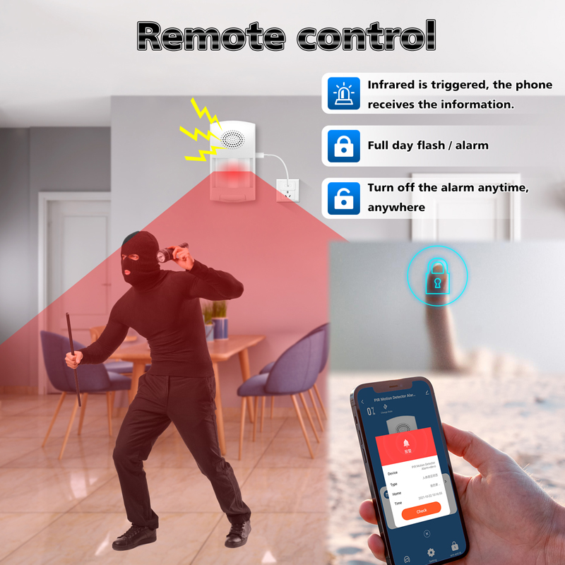 Tuya WiFi Smart Home Burglar A - Pir Motion Sensor ulasan dan harga