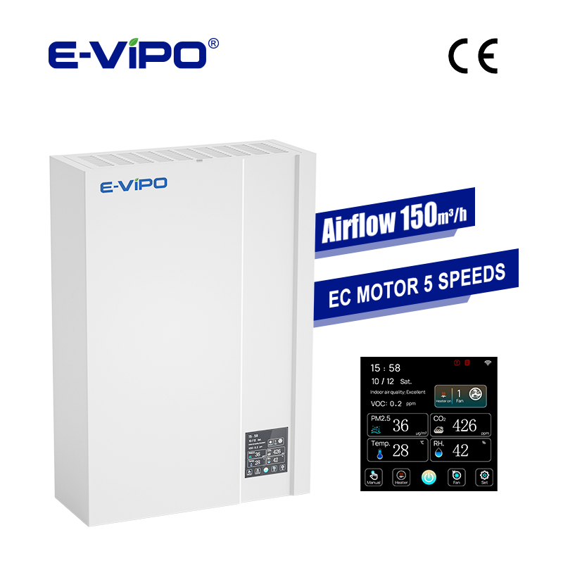 Wall-Mounted ERV Smart WiFi Co - Smart Home Ventilation ulasan dan harga