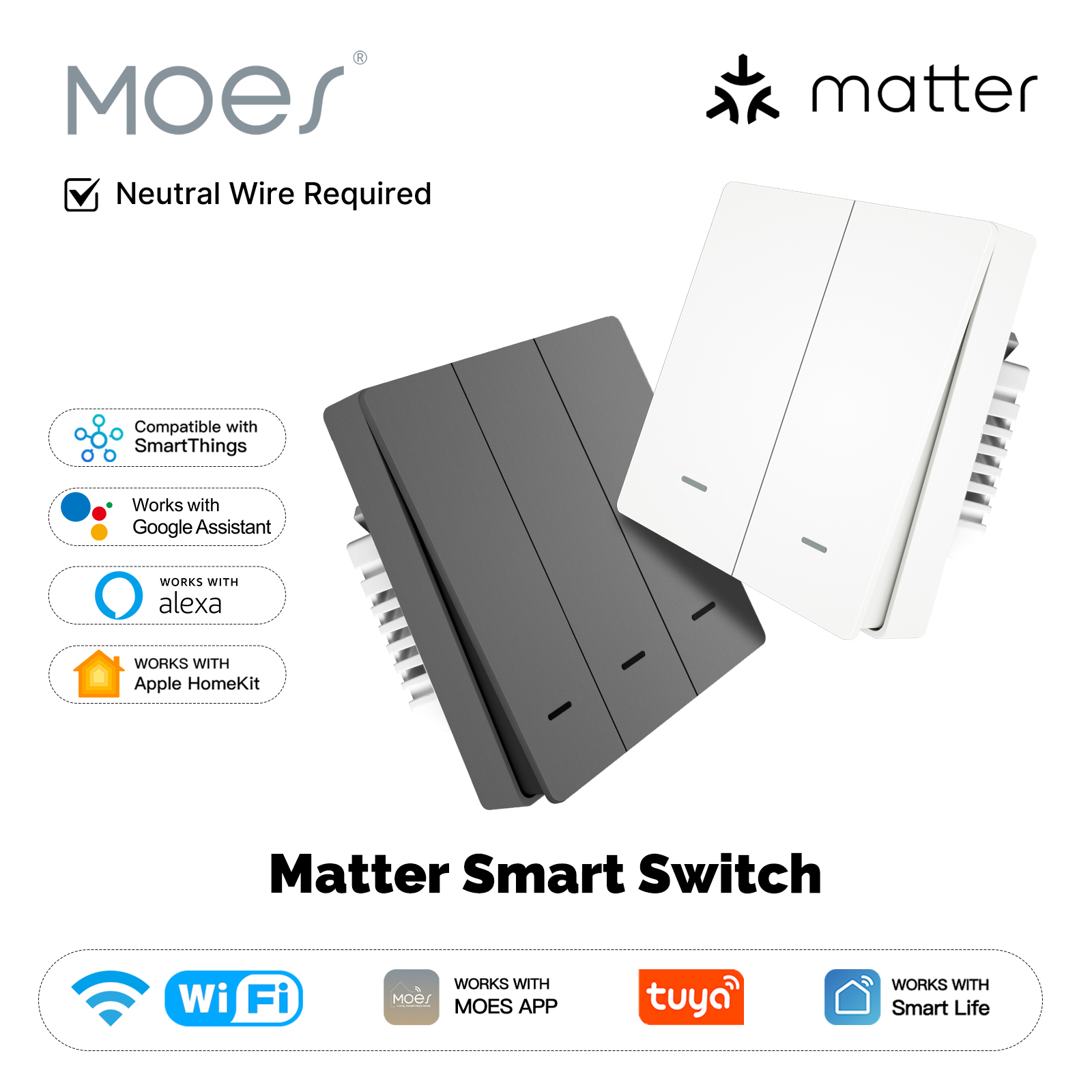 MOES Matter Tuya WiFi Smart Li - Smart Home Yale ulasan dan harga