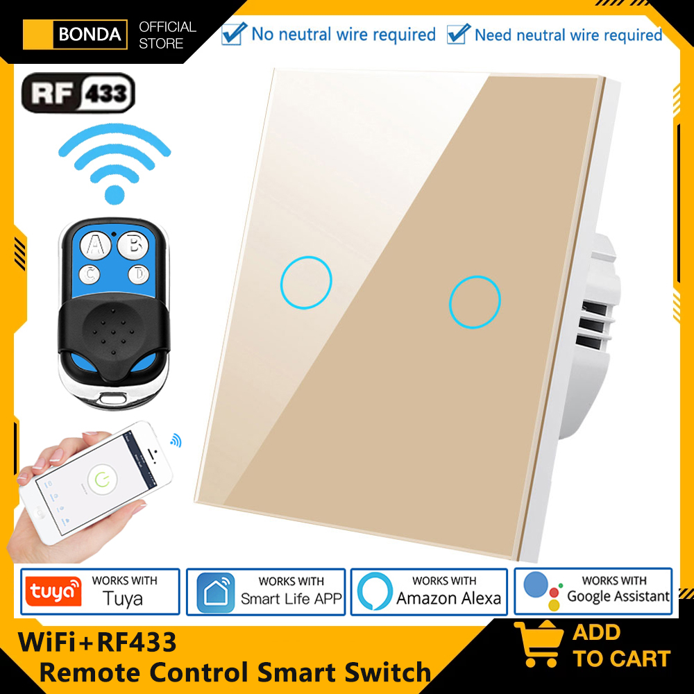 Tuya EU WiFi+RF433 Smart Remot - Smart Home Yale ulasan dan harga