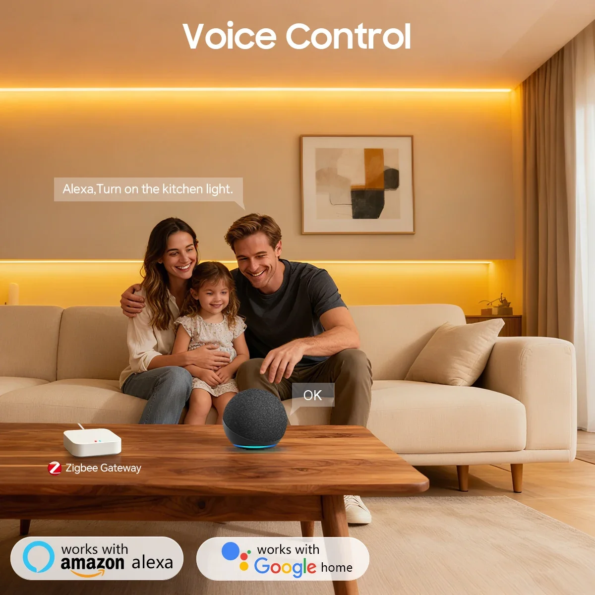 Zigbee 3.0 24V Neon LED Strip  - Smart Home Kitchen ulasan dan harga