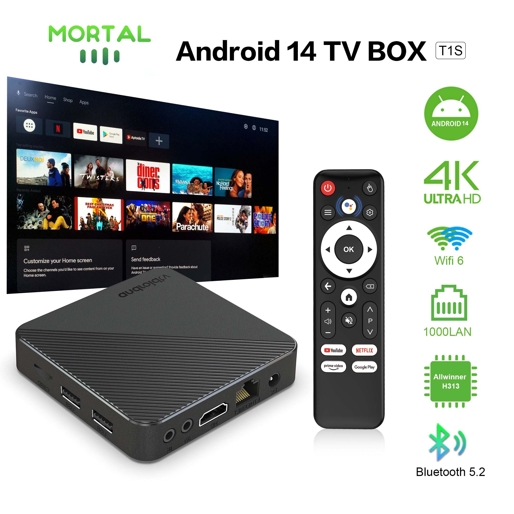 Android14 TV Box Smart Home Th - Smart Home Youtube ulasan dan harga
