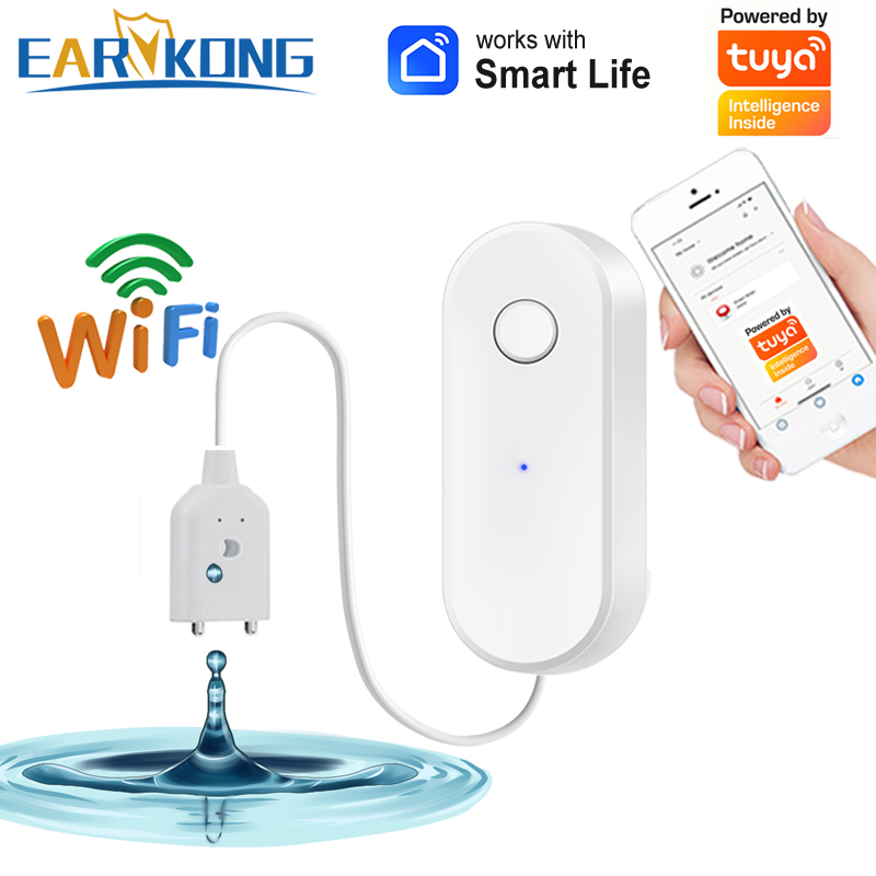 Tuya WiFi Smart Water Leak Sen - Smart Home Green ulasan dan harga