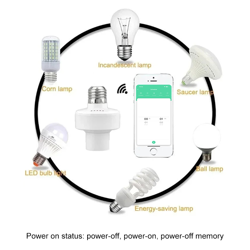 Tuya Smart E27 Socket Switch A - Smart Home Yale ulasan dan harga