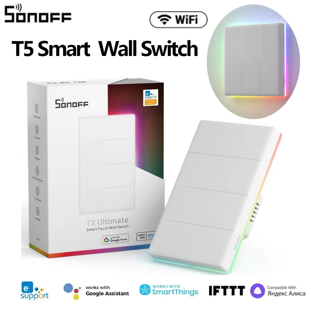 SONOFF Ultimate T5 Smart Wall  - Alexa Compatible Bulb ulasan dan harga