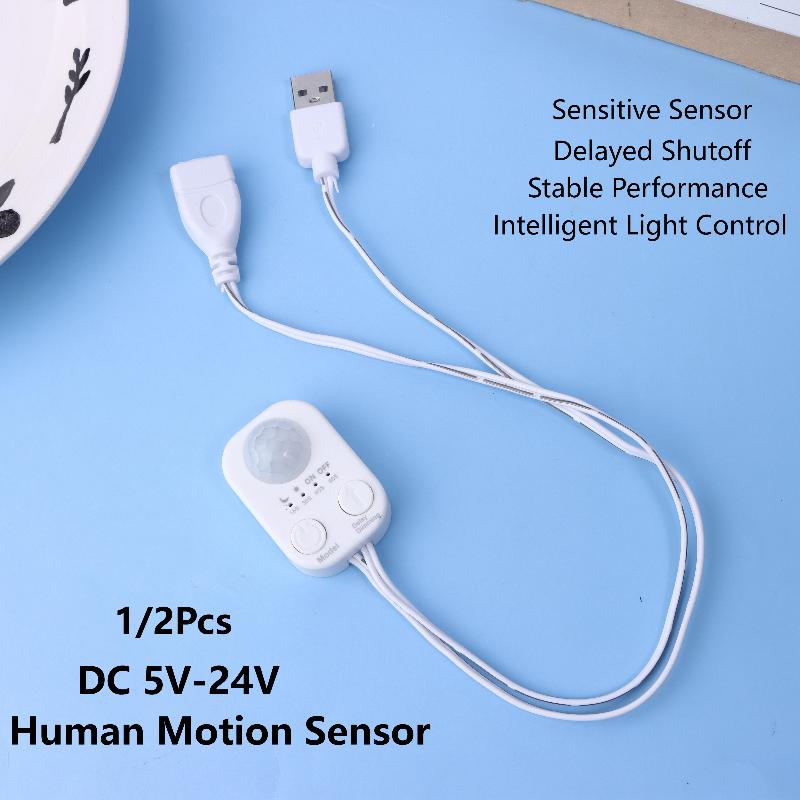 1/2Pcs DC 5V-24V USB PIR Human - Pir Motion Sensor ulasan dan harga