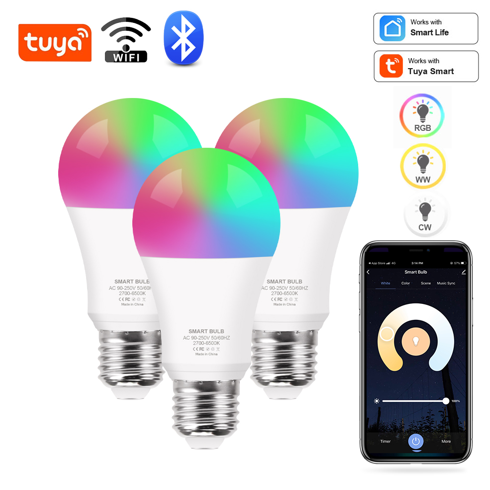 Tuya Wifi/Bluetooth Smart Bulb - Alexa Compatible Bulb ulasan dan harga