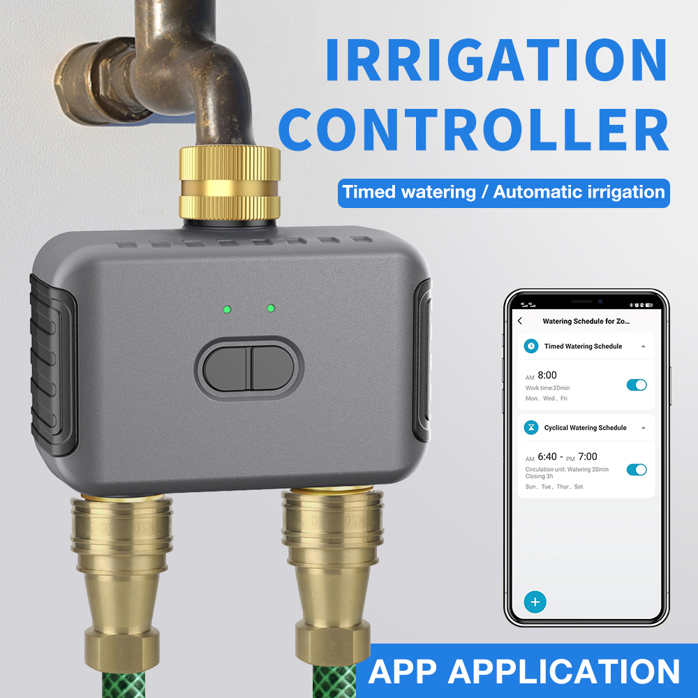 Tuya 2 Zone Watering Timer Gar - Smart Home Remote ulasan dan harga