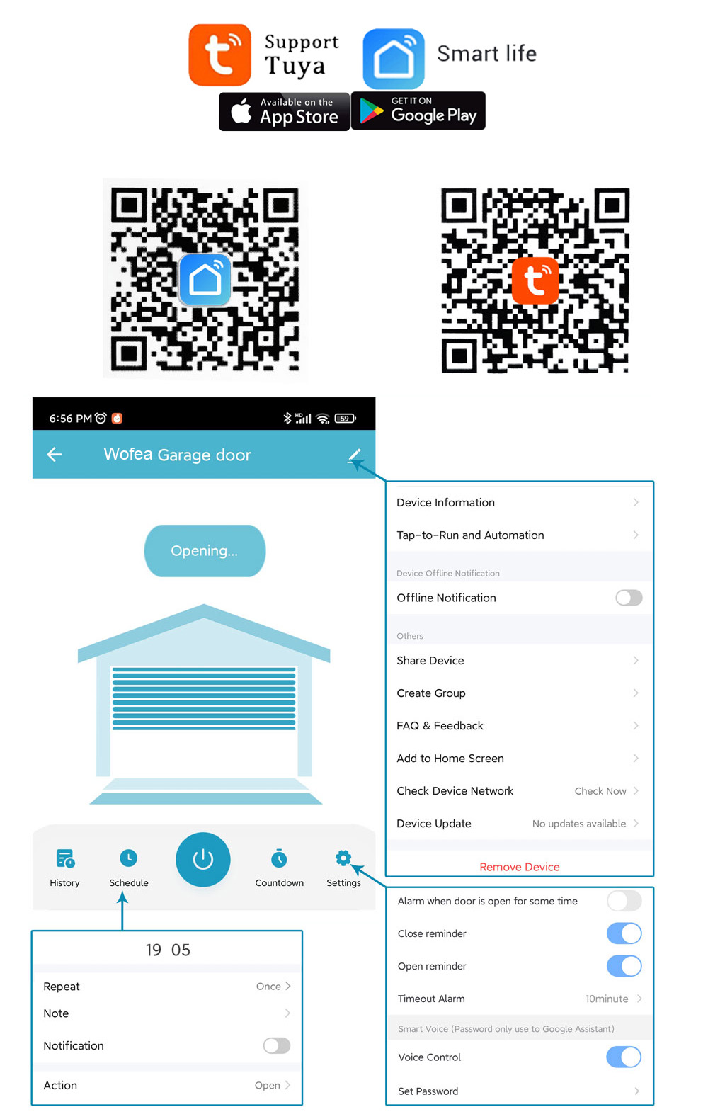 Wofea Tuya Smart WIFI 2.4G Gar - Smart Home Hub Matter ulasan dan harga