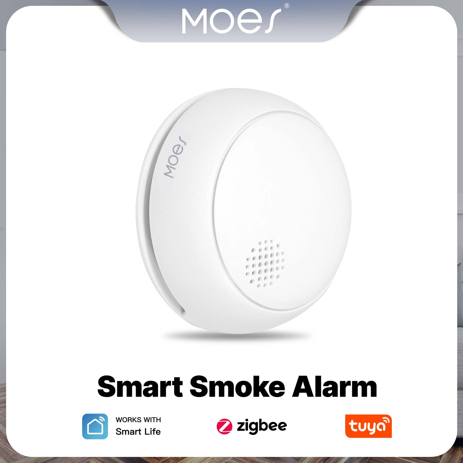 MOES ZigBee Smart Smoke Alarm  - Smart Home Kitchen ulasan dan harga